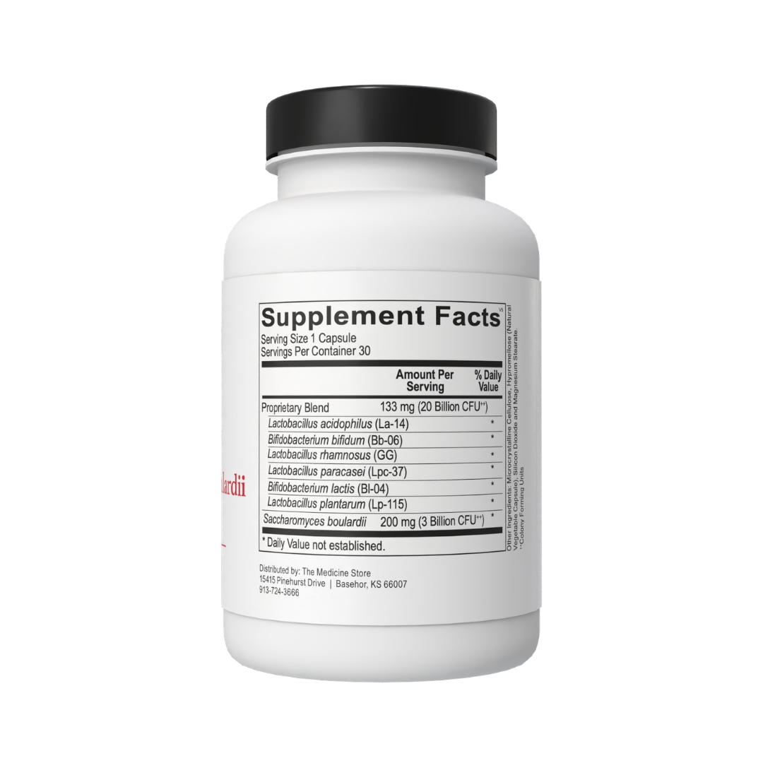 Probiotic 20 Billion CFU Saccharomyces Boulardii 3 Billion CFU
