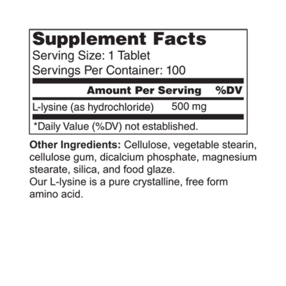 L-Lysine 500mg
